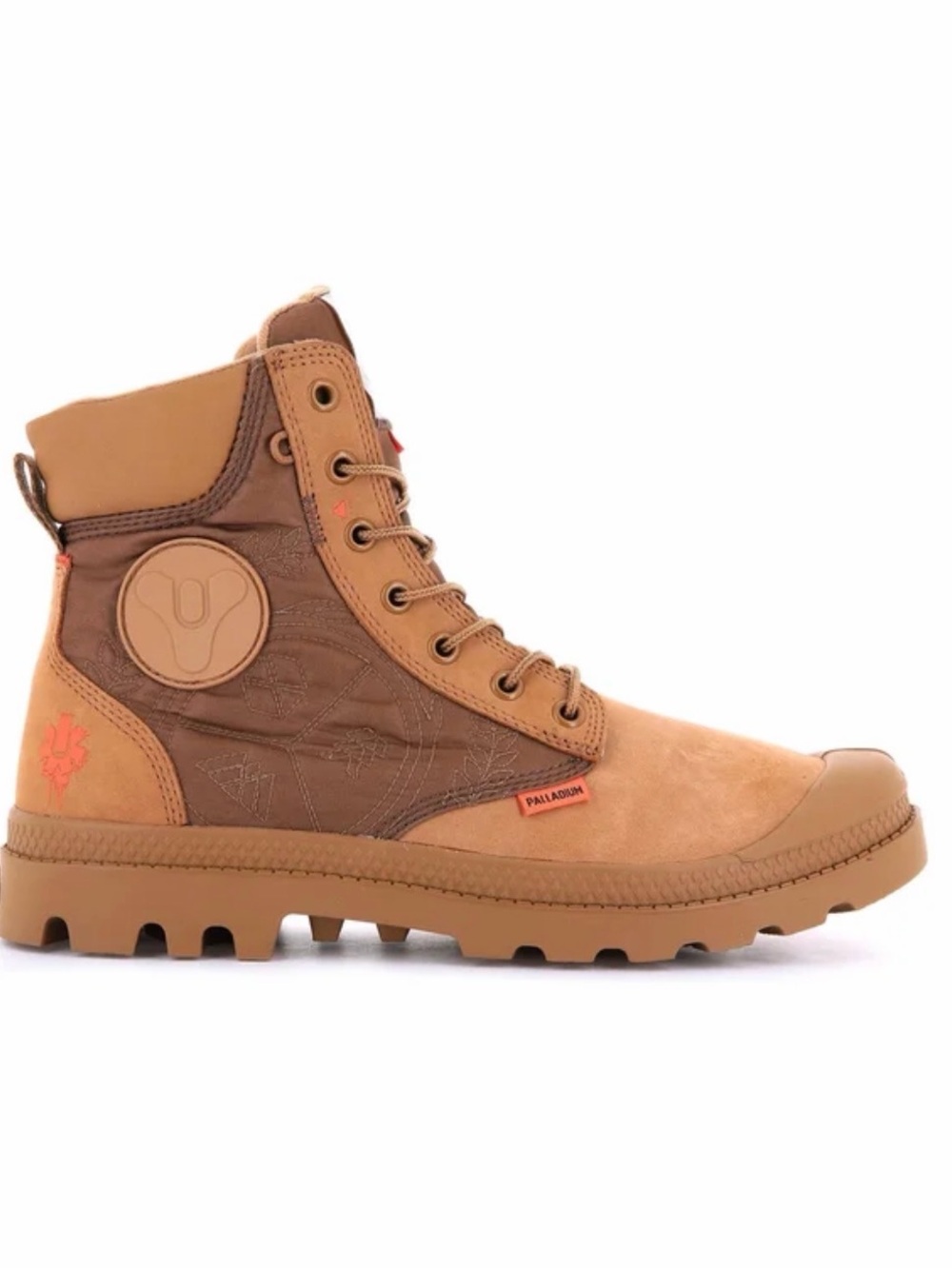 Palladium Men's Tan and Brown Lace-Up Rugged Boot